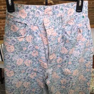 Floral Patterned Women's Jeans